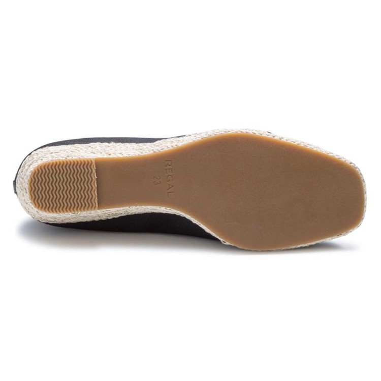 REGAL F42R ウエッジソールオープントウ ブラック リーガル カジュアルシューズ ブラック 22.5cm