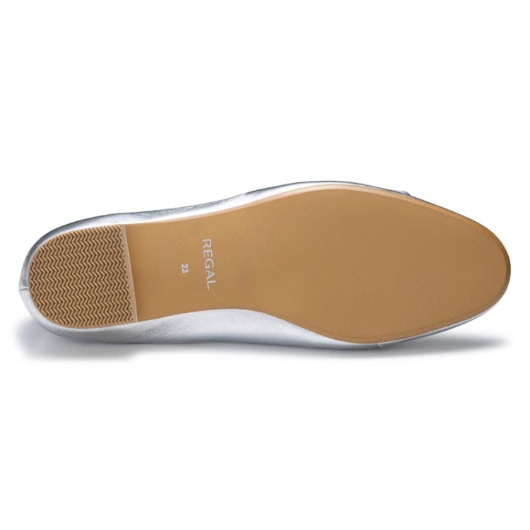 REGAL F56R ダブルモンクフラットシューズ シルバー リーガル フラットシューズ シルバー 22.5cm