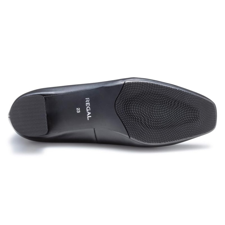 REGAL F57R 晴雨兼用ヒールローファー ブラック リーガル パンプス ブラック 24.0cm