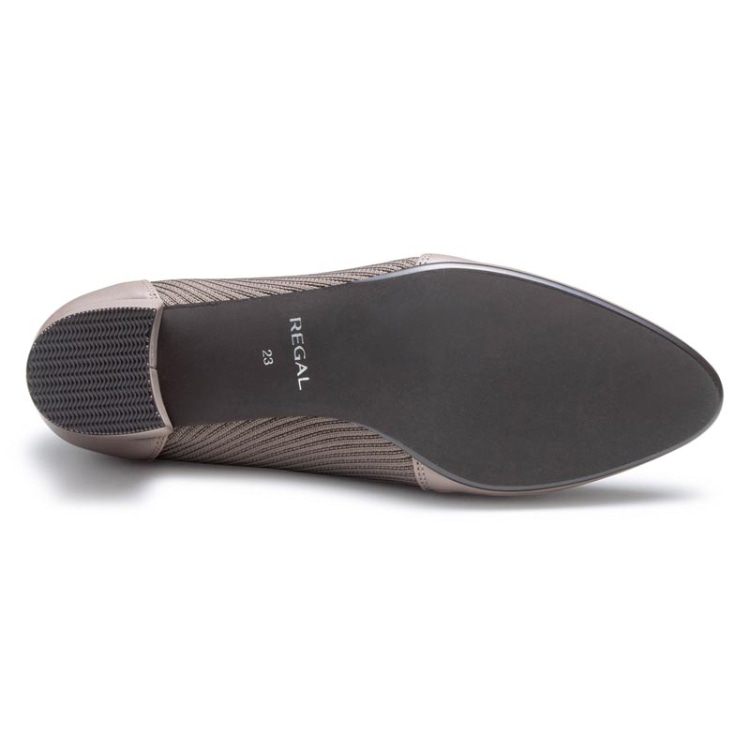 REGAL F59R ニットシューティー グレー リーガル パンプス グレー 22.5cm