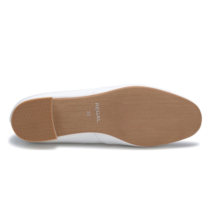 REGAL F70Q ビットモカシューズ ホワイト リーガル フラットシューズ ホワイト 22.5cm