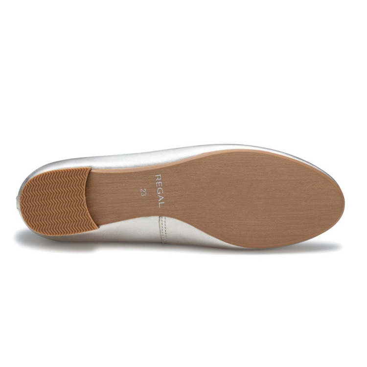 REGAL F79Q バレエシューズ ゴールド リーガル フラットシューズ ゴールド 22.5cm