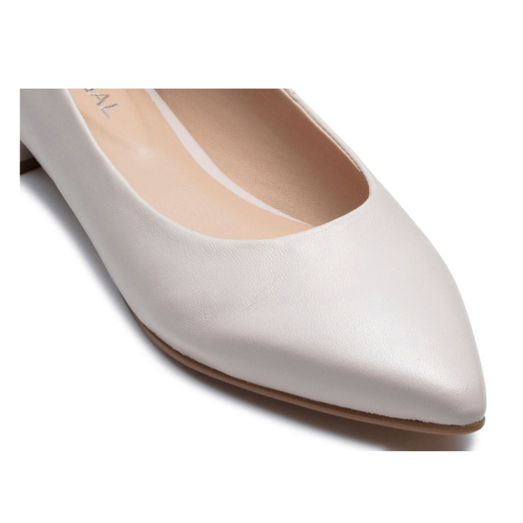 REGAL F37R ポインテッドトウフラットシューズ アイボリー リーガル フラットシューズ アイボリー 22.5cm