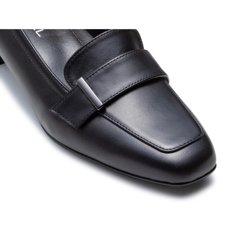 REGAL F57R 晴雨兼用ヒールローファー ブラック リーガル パンプス ブラック 24.0cm