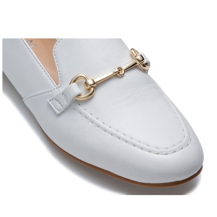 REGAL F70Q ビットモカシューズ ホワイト リーガル フラットシューズ ホワイト 22.5cm