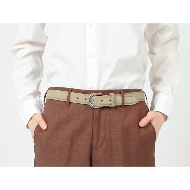 REGAL TS86 プレミアム スエードベルト ベージュスエード リーガル メンズ ベルト ベージュスエード フリー