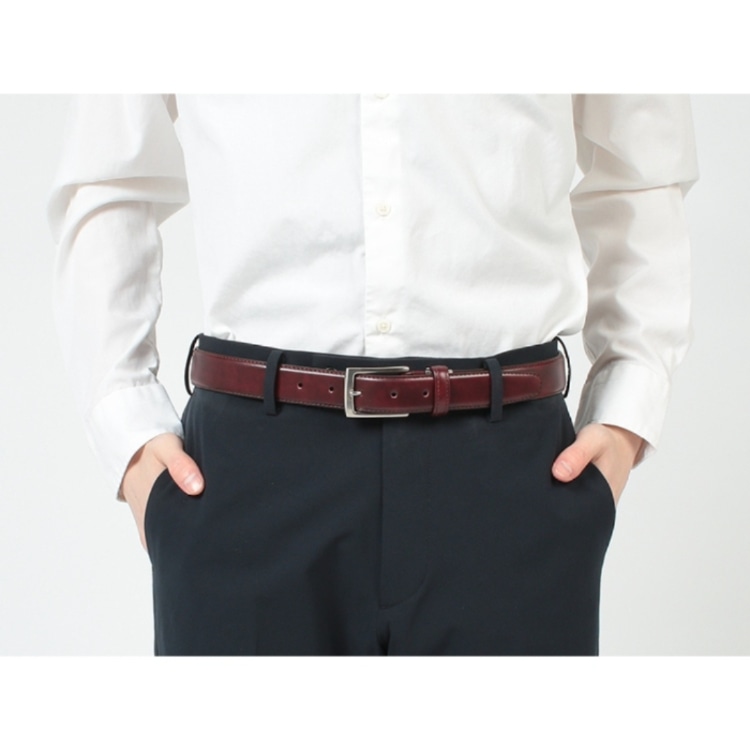 REGAL TS89 銀付き スムースベルト ワイン リーガル メンズ ベルト ワイン フリー