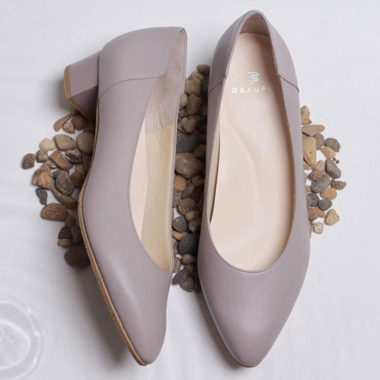 BEAUFIT A75W 晴雨兼用パンプス パープル ビューフィット パンプス パープル 22.5cm