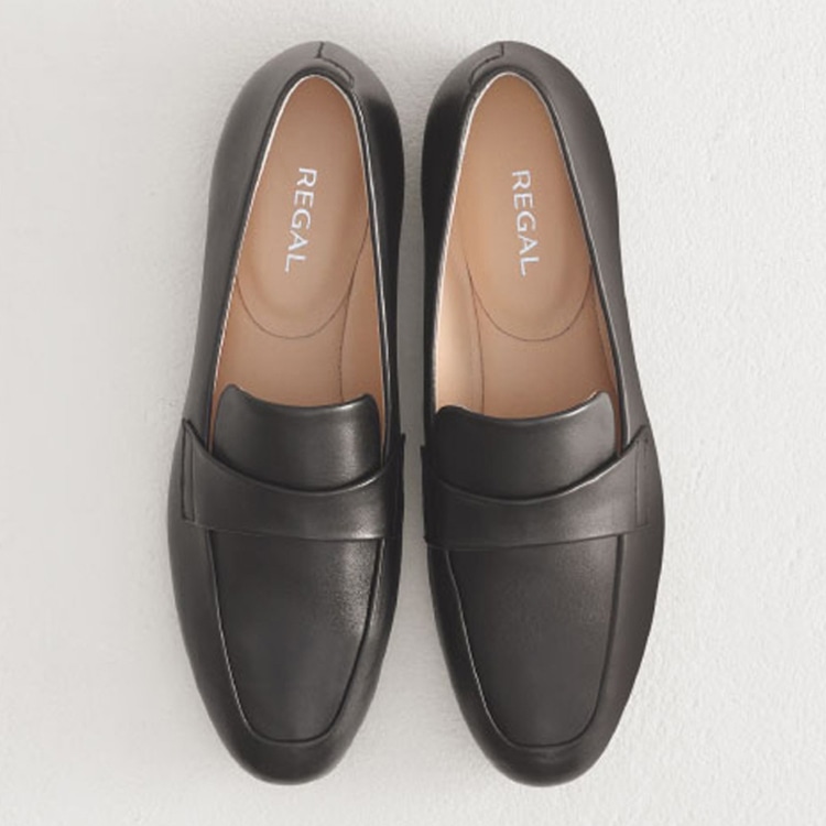 REGAL F63R フラットローファー ブラック リーガル フラットシューズ ブラック 22.5cm