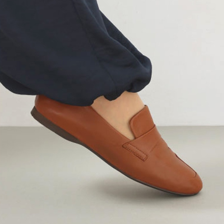 REGAL F63R フラットローファー キャメル リーガル フラットシューズ キャメル 22.5cm