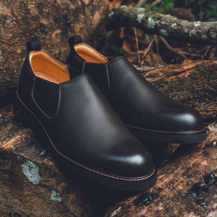 REDWOOD RIVER RX07 サイドゴア スリッポン ブラック レッドウッド リバー カジュアルシューズ ブラック 25.5cm