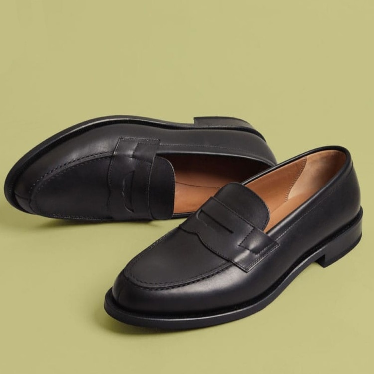 【REGAL リーガル】 ローファー 革靴 黒 ブラック 厚底 23㎝ 12glcj_____b______m.jpg