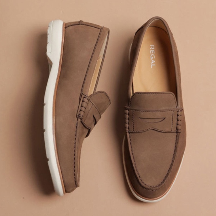 REGAL 51HL ローファー ブラウンスエード リーガル カジュアルシューズ ブラウンスエード 25.0cm