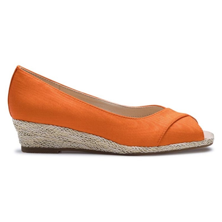 REGAL F42R ウエッジソールオープントウ オレンジ リーガル カジュアルシューズ オレンジ 22.5cm