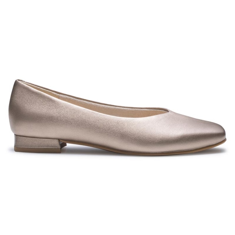 REGAL F69Q スクエアカッターシューズ ゴールド リーガル フラットシューズ ゴールド 22.5cm