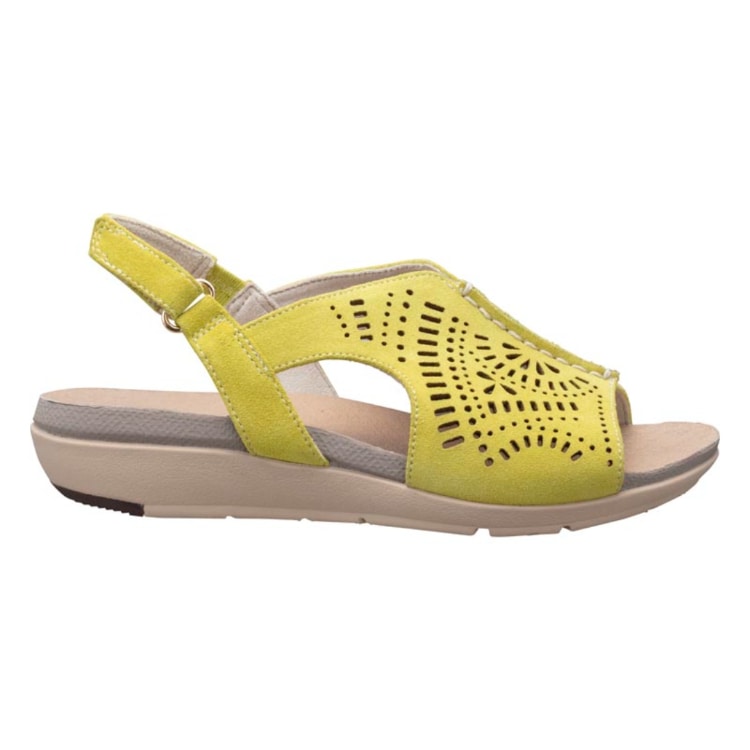 REDWOOD RIVER×MINNETONKA(R) M10C フットベットサンダル イエロースエード レッドウッドリバー ミネトンカ (R) サンダル イエロースエード 22.5cm