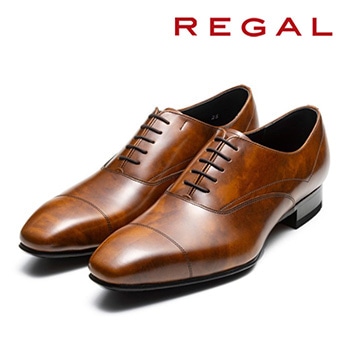 ≪公式WEBショップ限定≫ REGAL 236S ストレートチップ ブラウン リーガル ビジネスシューズ 送料無料