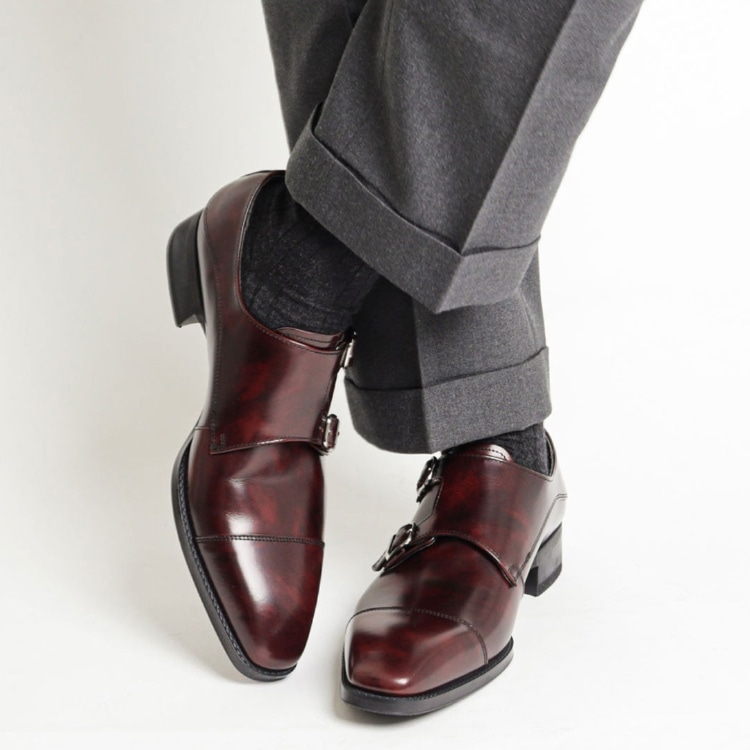 REGAL 27EL ダブルモンク ワイン リーガル ビジネスシューズ