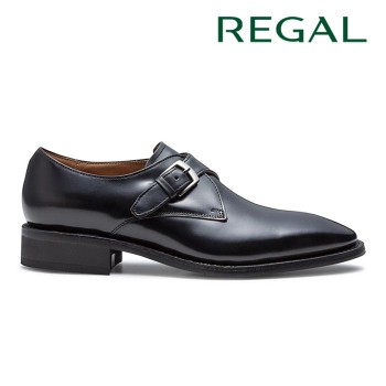 REGAL 37JL シングルモンク ブラック リーガル ビジネスシューズ