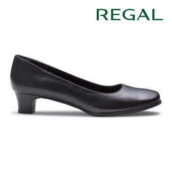 REGAL 6668 ローヒールパンプス ブラック リーガル パンプス