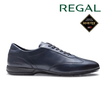 REGAL 70CL レースアップレザースニーカー　ＧＯＲＥ－ＴＥＸ ネイビー リーガル スニーカー