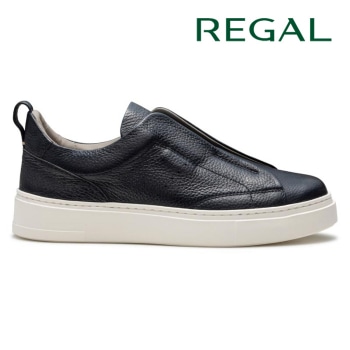 REGAL 84KL ディアスキン スリッポン ネイビー リーガル カジュアルシューズ