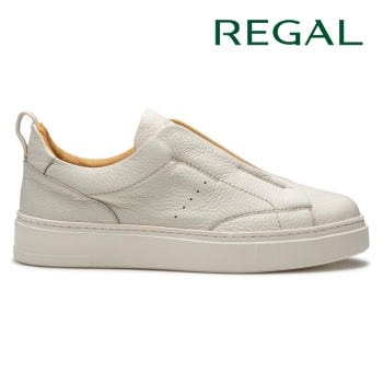 REGAL 84KL ディアスキン スリッポン ホワイト リーガル カジュアルシューズ
