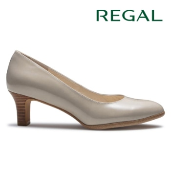 REGAL F14J プレーンパンプス ベージュエナメル リーガル パンプス
