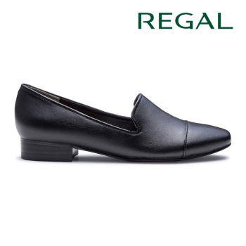 REGAL F25M カジュアルスリッポンシューズ ブラック リーガル フラットシューズ