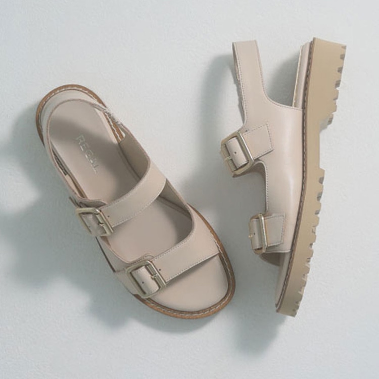 REGAL F28R ダブルバックルサンダル アイボリー リーガル サンダル