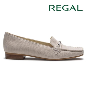 REGAL F60N ビット付きモカシンシューズ グレージュ リーガル フラットシューズ