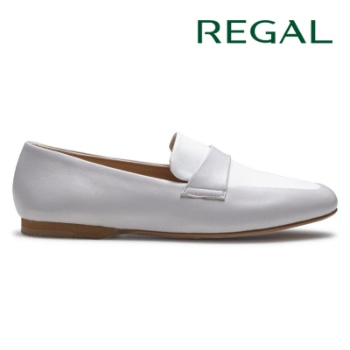 REGAL F63R フラットローファー グレーアイボリー リーガル フラットシューズ