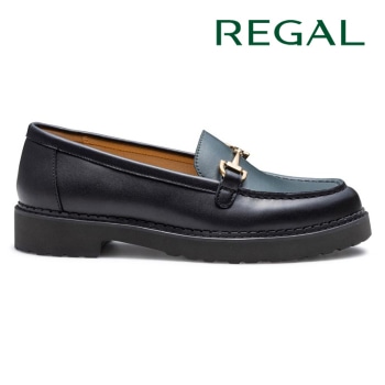 REGAL F69R ビットローファー グリーンブラック リーガル カジュアルシューズ