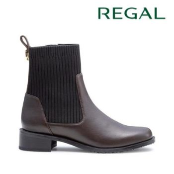 REGAL F76R ニットブーツ ダークブラウン リーガル ブーツ