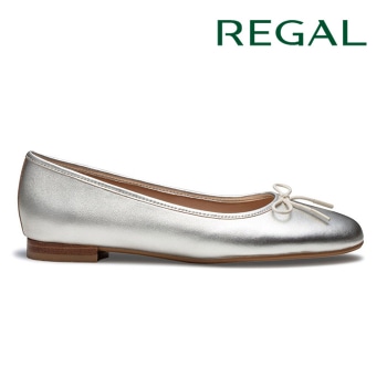 REGAL F79Q バレエシューズ ゴールド リーガル フラットシューズ