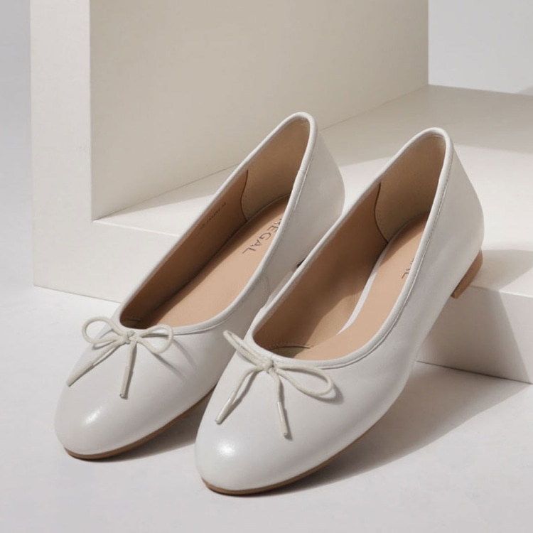 REGAL F79Q バレエシューズ アイボリー リーガル フラットシューズ