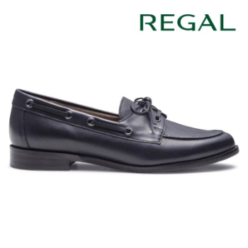 REGAL F83R デッキタイプローファー ブラック リーガル カジュアルシューズ