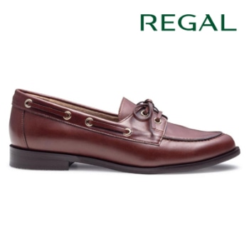 REGAL F83R デッキタイプローファー ブラウン リーガル カジュアルシューズ