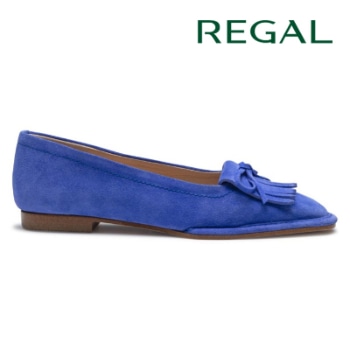 REGAL F85R キルトフラットシューズ ブルースエード リーガル フラットシューズ