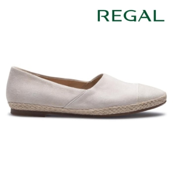 REGAL F88R エスパドリーユ調スリッポン ベージュ リーガル フラットシューズ