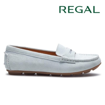REGAL F89R ドライビングタイプシューズ ライトブルースエード リーガル フラットシューズ