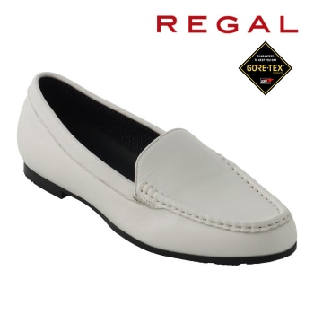 REGAL F97Q カジュアルスリッポン GORE-TEX フットウェア ホワイト リーガル フラットシューズ