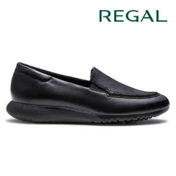 REGAL F97R モカスリッポン ブラック リーガル カジュアルシューズ