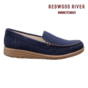 REDWOOD RIVER×MINNETONKA(R)  M02C モカシンシューズ ネイビースエード レッドウッドリバー ミネトンカ (R) カジュアルシューズ