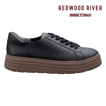 REDWOOD RIVER×MINNETONKA(R)  M07C コートタイプスニーカー ブラック レッドウッドリバー ミネトンカ (R) スニーカー