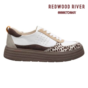 REDWOOD RIVER　MINNETONKA&reg; M08C 【ＲＥＤＷＯＯＤ　ＲＩＶＥＲ×ＭＩＮＮＥＴＯＮＫＡ（Ｒ）】　マルチパーツデザインスニーカー ベージュ模様 レッドウッド リバーミネトンカ&reg; スニーカー
