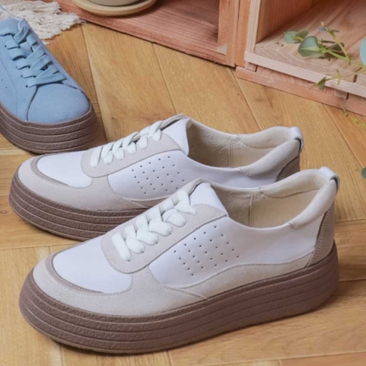 REDWOOD RIVER×MINNETONKA(R)  M08C マルチパーツデザインスニーカー ホワイトアイボリー レッドウッドリバー ミネトンカ (R) スニーカー