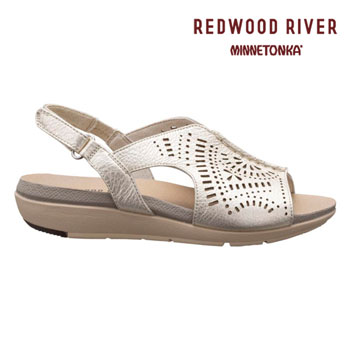 REDWOOD RIVER×MINNETONKA(R)  M10C フットベットサンダル ゴールド レッドウッドリバー ミネトンカ (R) サンダル