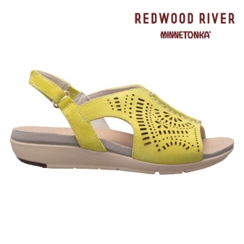 REDWOOD RIVER×MINNETONKA(R)  M10C フットベットサンダル イエロースエード レッドウッドリバー ミネトンカ (R) サンダル