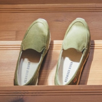 REDWOOD RIVER R02A フラットシューズ カーキスエード レッドウッド リバー フラットシューズ